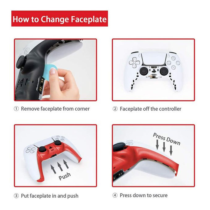 FixPremium - Dekoratív sapka - PS5 DualSense, lila