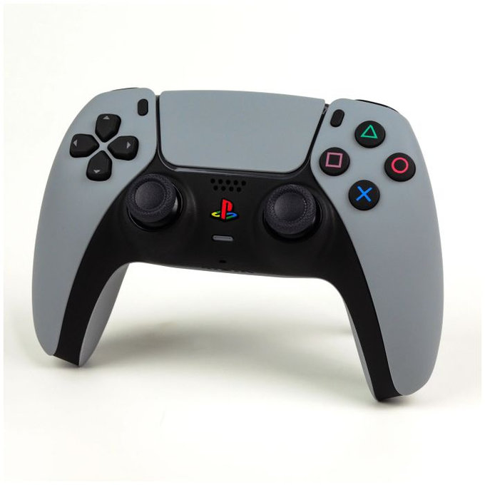 FixPremium - Retro Home Button - PS5 DualSense, fehér