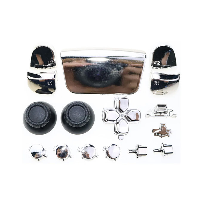 FixPremium - Luxury Dekoratív elemek - PS5 DualSense, ezüst