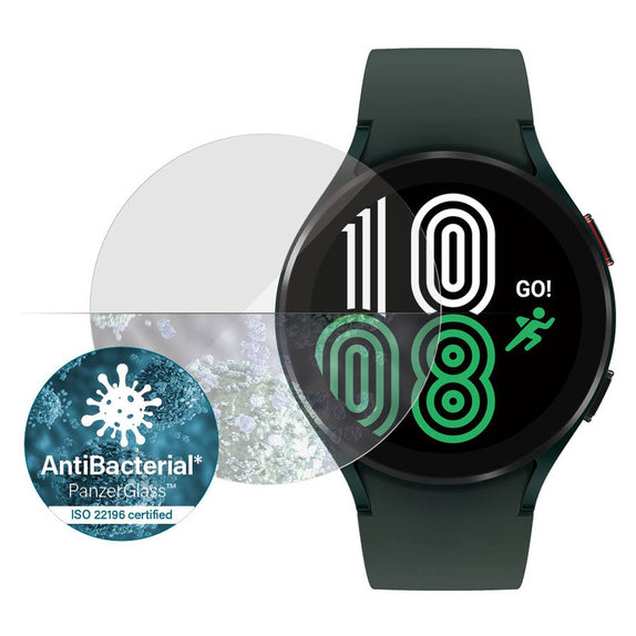Edzett üveg Flat Glass AB Samsung Galaxy Watch4 44 mm készülékhez, Átlátszó, PanzerGlass