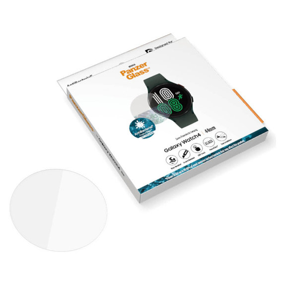 Edzett üveg Flat Glass AB Samsung Galaxy Watch4 44 mm készülékhez, Átlátszó, PanzerGlass