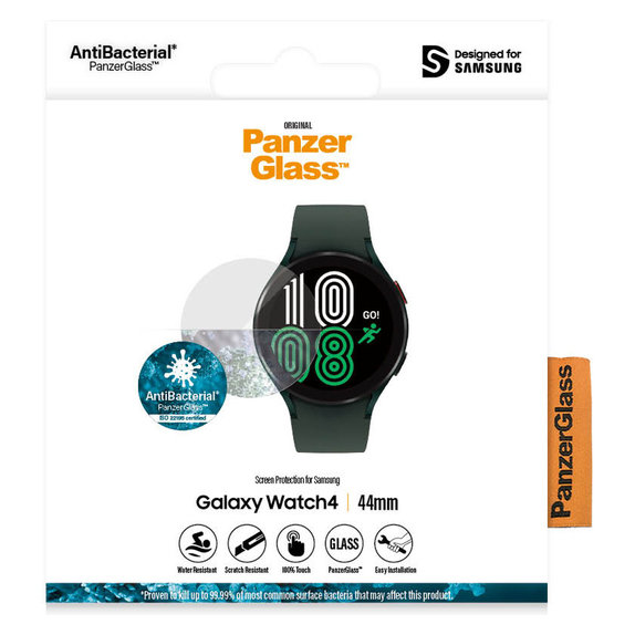 Edzett üveg Flat Glass AB Samsung Galaxy Watch4 44 mm készülékhez, Átlátszó, PanzerGlass