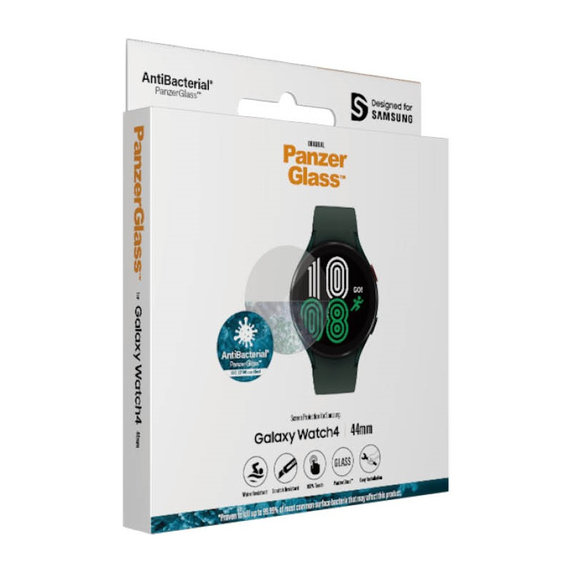 Edzett üveg Flat Glass AB Samsung Galaxy Watch4 44 mm készülékhez, Átlátszó, PanzerGlass