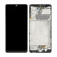 Samsung Galaxy A42 5G A426B - LCD Kijelző + Érintőüveg + Keret (Black) OLED