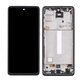 Samsung Galaxy A52 5G A526B, A52s 5G A528B - LCD Kijelző + Érintőüveg + Keret (Awesome Black) OLED