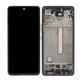 Samsung Galaxy A53 A536B - LCD Kijelző + Érintőüveg + Keret (Awesome Black) TFT