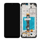 Motorola Moto E7 XT2095 - LCD Kijelző + Érintőüveg + Keret (Mineral Gray) TFT