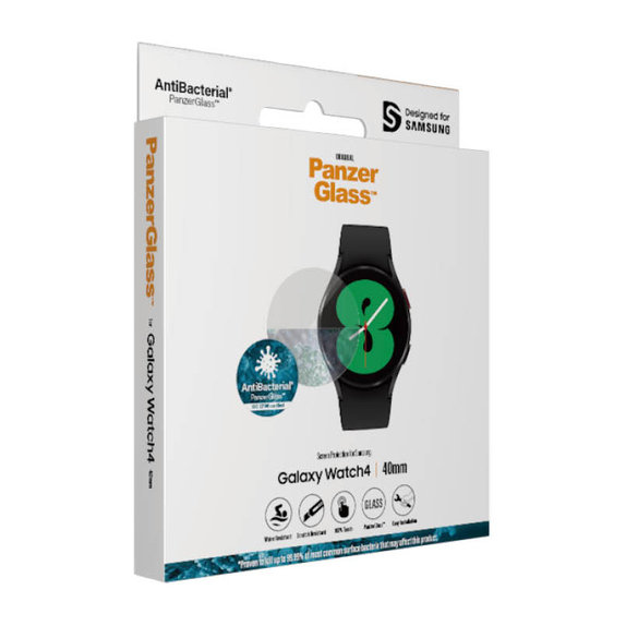 Edzett üveg Flat Glass AB Samsung Galaxy Watch 4 40 mm készülékhez, Átlátszó, PanzerGlass