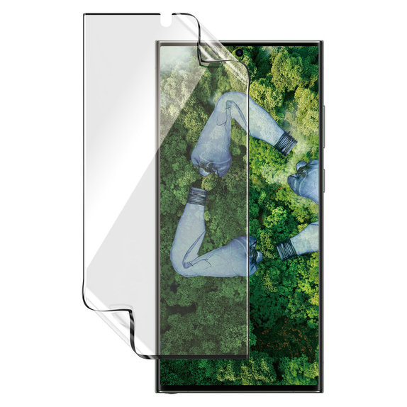 Hibrid üveg Matrix UWF AB FP wA Samsung Galaxy S23 Ultra készülékhez, Átlátszó, PanzerGlass