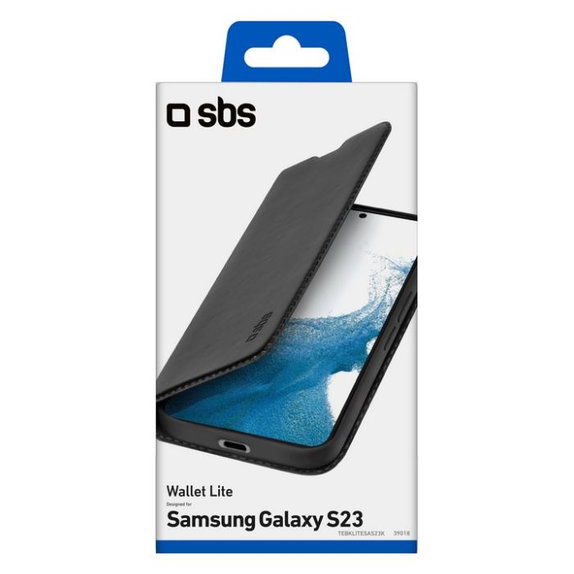 SBS - Tok Book Wallet Lite - Samsung Galaxy S23, fekete