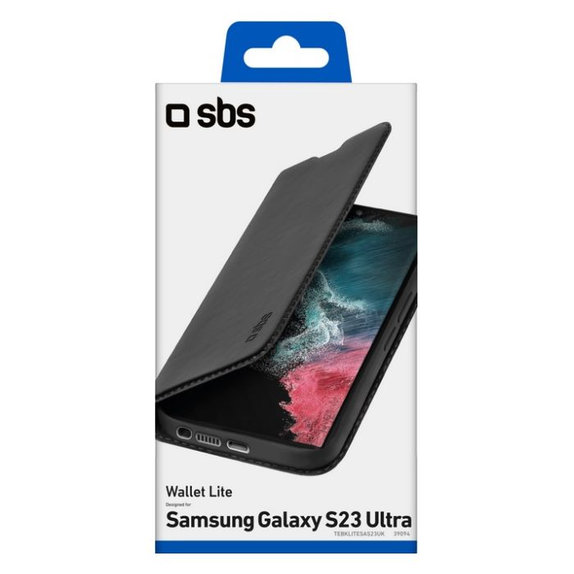 SBS - Tok Book Wallet Lite - Samsung Galaxy S23 Ultra, fekete