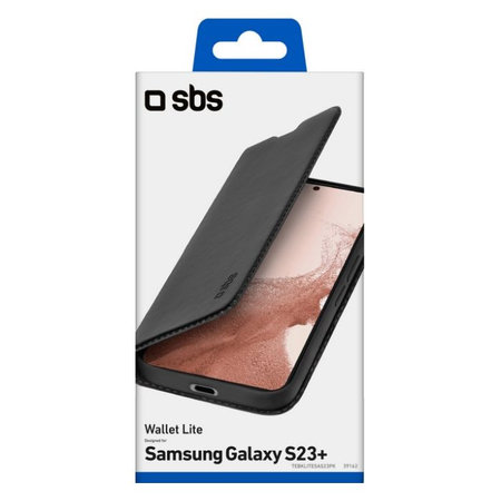 SBS - Tok Book Wallet Lite - Samsung Galaxy S23+, fekete