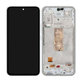 Samsung Galaxy A54 5G A546B - LCD Kijelző + Érintőüveg + Keret (White) - GH82-31231B, GH82-31232B Genuine Service Pack