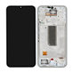 Samsung Galaxy A34 5G A346B - LCD Kijelző + Érintőüveg + Keret (Silver) - GH82-31200B, GH82-31201B Genuine Service Pack