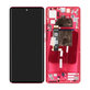 Motorola Edge 30 Fusion - LCD Kijelző + Érintőüveg + Keret (Viva Magenta) - 5D68C22034 Genuine Service Pack