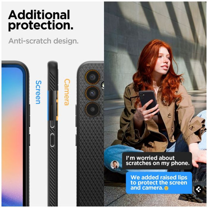 Spigen - Tok Liquid Air - Samsung Galaxy A34 5G, matte black