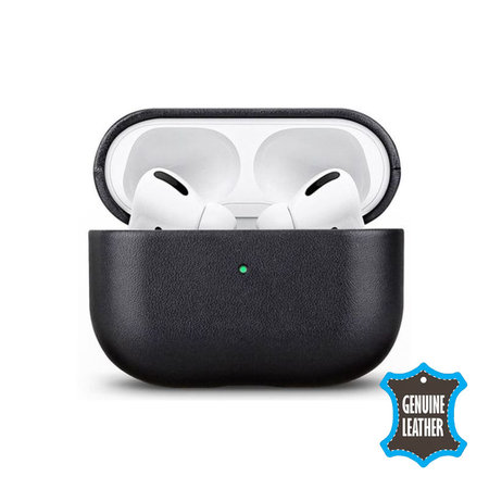 FixPremium - Bőrtok - AirPods Pro 2, fekete