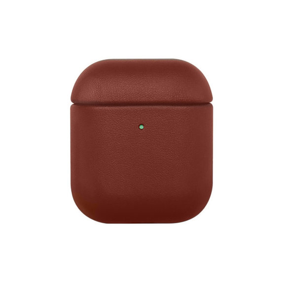 FixPremium - Bőrtok - AirPods 1 és 2, barna