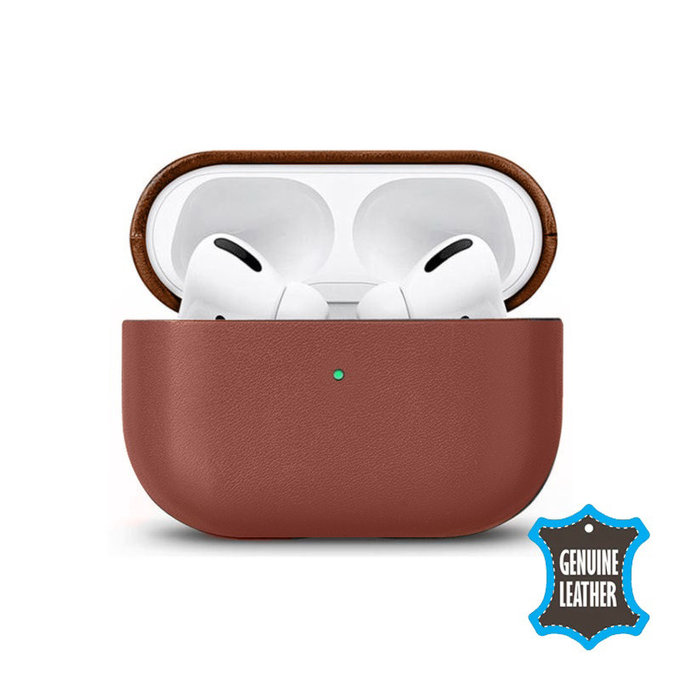 FixPremium - Bőrtok - AirPods Pro 2, barna
