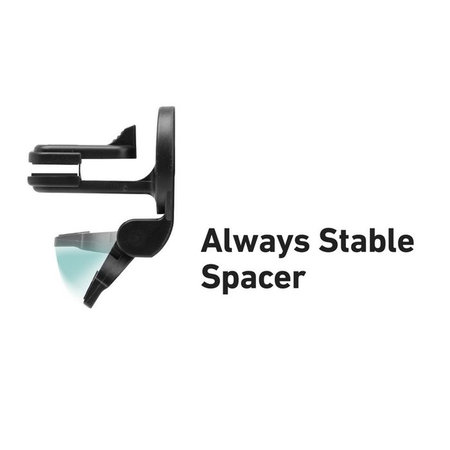 SBS - Gripper tartó autóba, hűtőrácshoz, fekete