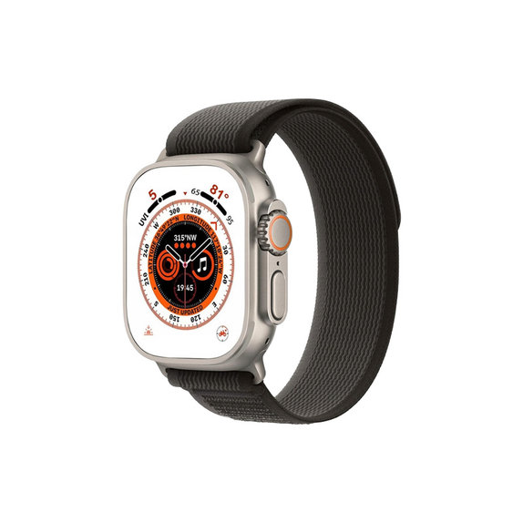 FixPremium - Szíj Trail Loop - Apple Watch (42, 44, 45 és 49mm), space gray