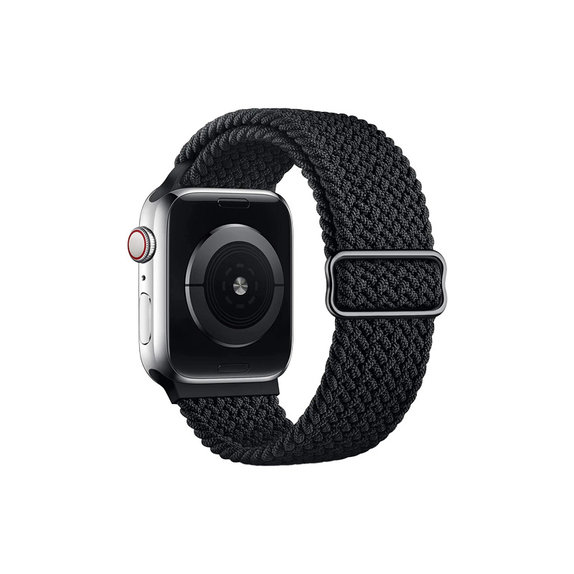FixPremium - Szíj Solo Loop - Apple Watch (42, 44, 45 és 49mm), fekete