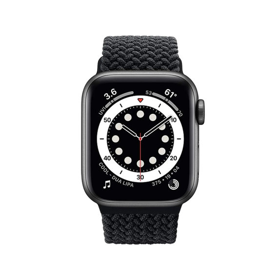 FixPremium - Szíj Solo Loop - Apple Watch (42, 44, 45 és 49mm), fekete