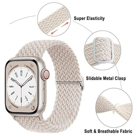 FixPremium - Szíj Solo Loop - Apple Watch (42, 44, 45 és 49mm), fekete