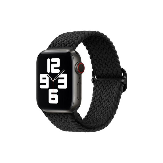 FixPremium - Szíj Solo Loop - Apple Watch (42, 44, 45 és 49mm), fekete