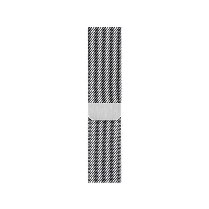 FixPremium - Szíj Milanese Loop - Apple Watch (42, 44, 45 és 49mm), ezüst