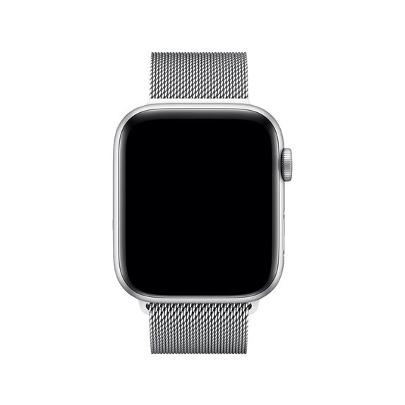FixPremium - Szíj Milanese Loop - Apple Watch (42, 44, 45 és 49mm), ezüst