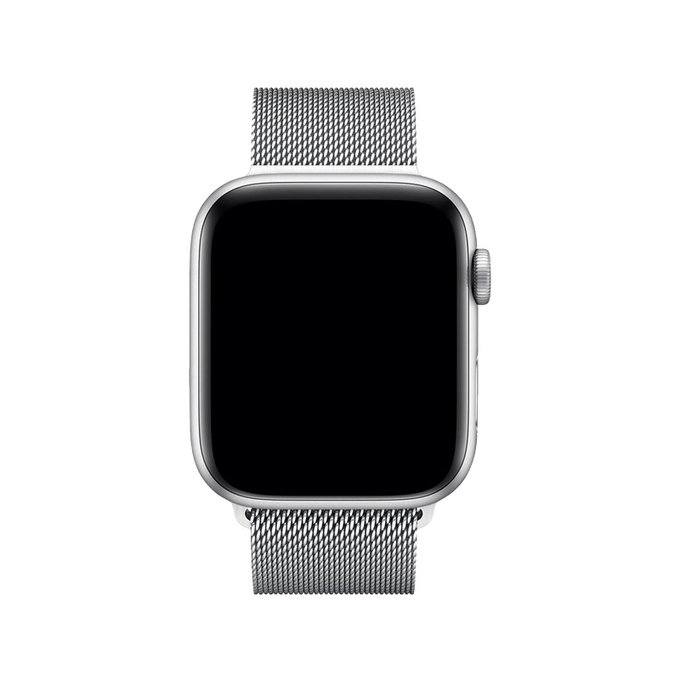 FixPremium - Szíj Milanese Loop - Apple Watch (38, 40 és 41mm), ezüst