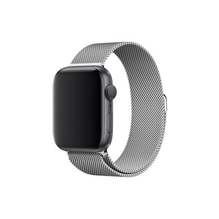FixPremium - Szíj Milanese Loop - Apple Watch (38, 40 és 41mm), ezüst