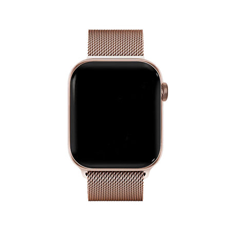 FixPremium - Szíj Milanese Loop - Apple Watch (38, 40 és 41mm), rose gold