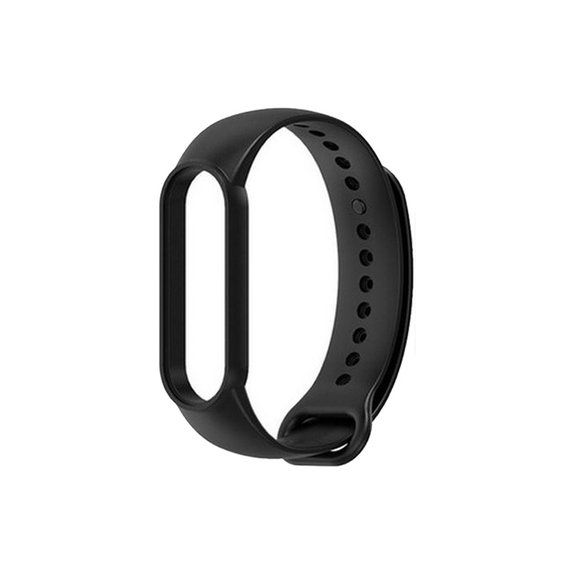 FixPremium - Szilikon Szíj - Xiaomi Mi Band (5/6/7/7 NFC), fekete