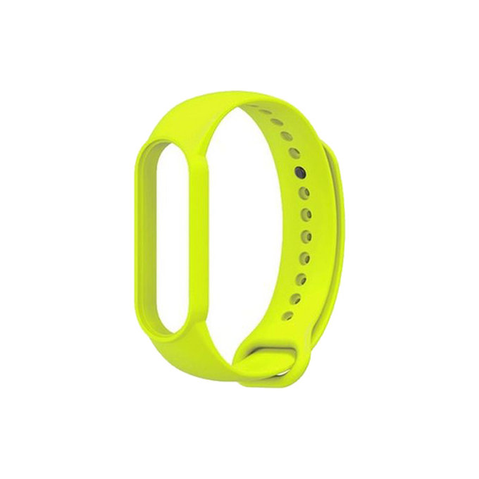 FixPremium - Szilikon Szíj - Xiaomi Mi Band (5/6/7/7 NFC), sárga