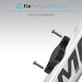FixPremium - Apple AirTag tartó kerékpárra, fekete