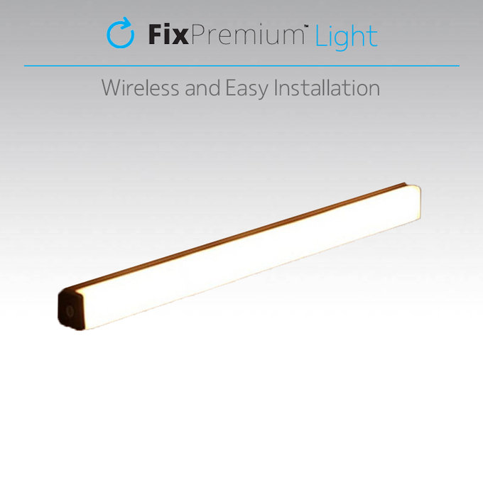 FixPremium - LED éjjeli lámpa mozgásérzékelővel (meleg sárga), (0.3m), fehér