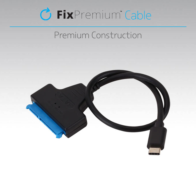 FixPremium - Kábel - USB / SATA 2.5", fekete