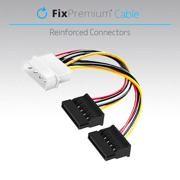FixPremium - Tápkábel - IDE ATA / 2x SATA