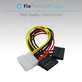 FixPremium - Tápkábel - IDE ATA / 2x SATA