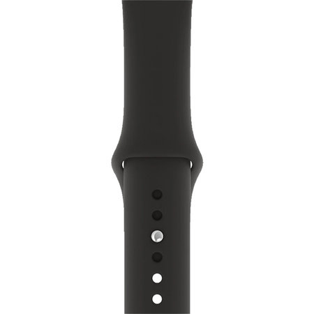 FixPremium - Szilikon Szíj - Apple Watch (42, 44, 45 és 49mm), fekete