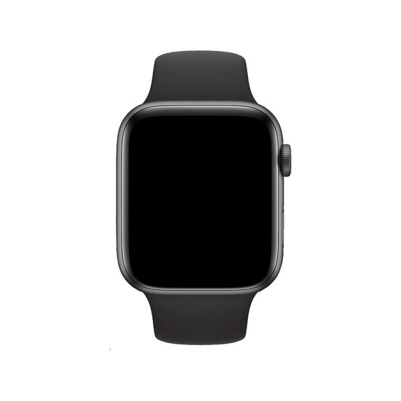 FixPremium - Szilikon Szíj - Apple Watch (42, 44, 45 és 49mm), fekete