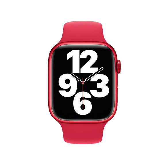 FixPremium - Szilikon Szíj - Apple Watch (38, 40 és 41mm), piros