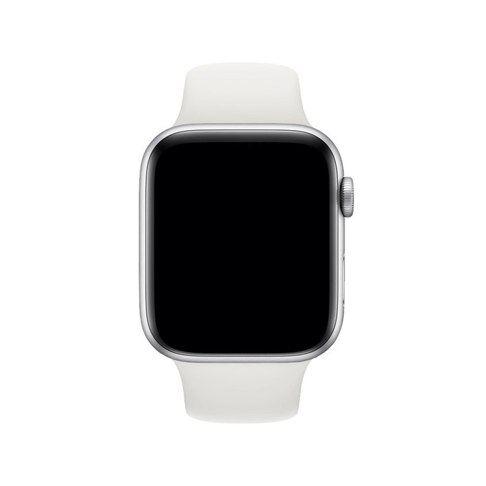 FixPremium - Szilikon Szíj - Apple Watch (42, 44, 45 és 49mm), fehér