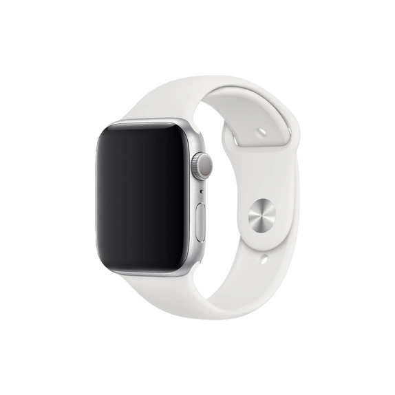FixPremium - Szilikon Szíj - Apple Watch (42, 44, 45 és 49mm), fehér