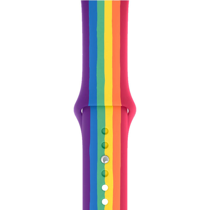 FixPremium - Szilikon Szíj - Apple Watch (38, 40 és 41mm), pride
