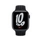 FixPremium - Szilikon Sportszíj - Apple Watch (42, 44, 45 és 49mm), fekete