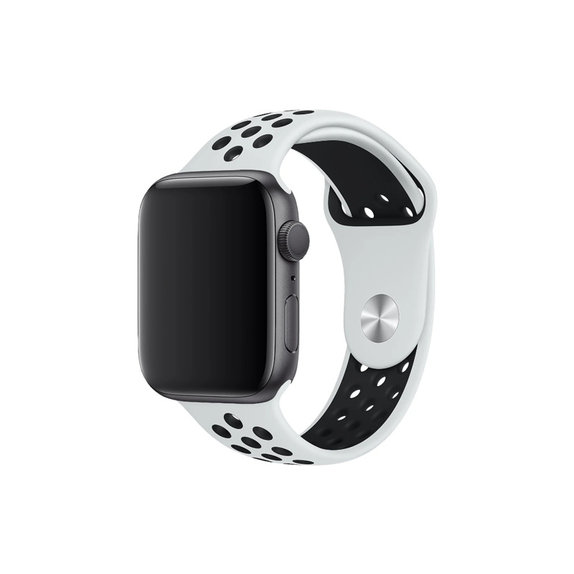 FixPremium - Szilikon Sportszíj - Apple Watch (38, 40 és 41mm), fehér