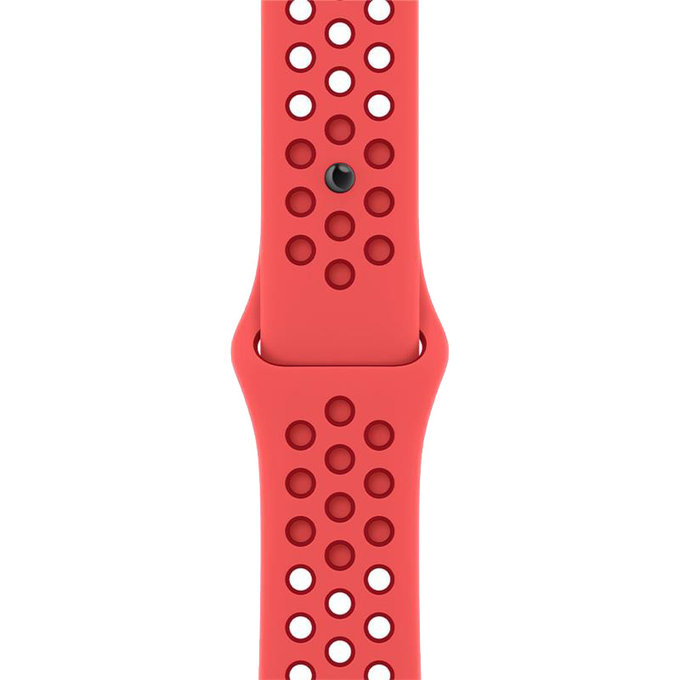 FixPremium - Szilikon Sportszíj - Apple Watch (42, 44, 45 és 49mm), piros